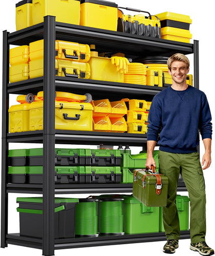 5-Tier Garage Shelving 2500LBS Heavy Duty Metal Storage Shelves