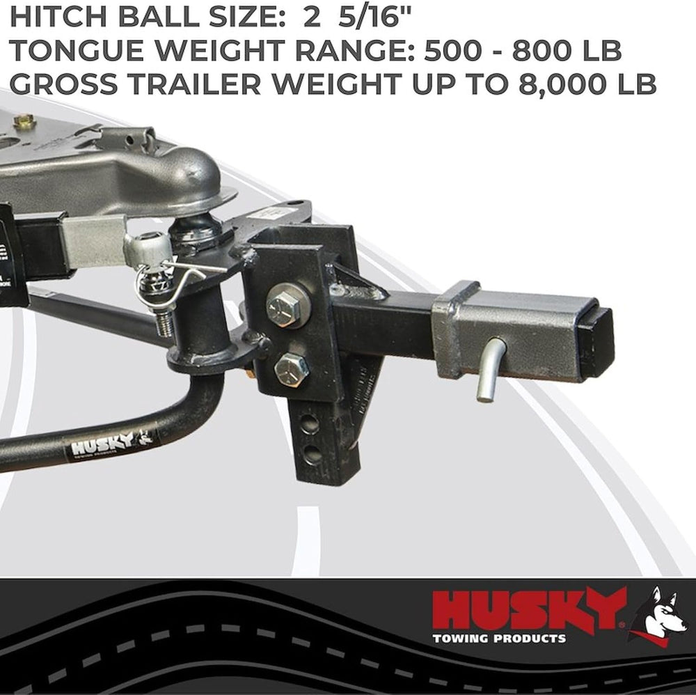 HUSKY TOWING 31997 800LB Weight Distribution Hitch with Sway Control and 2.32...