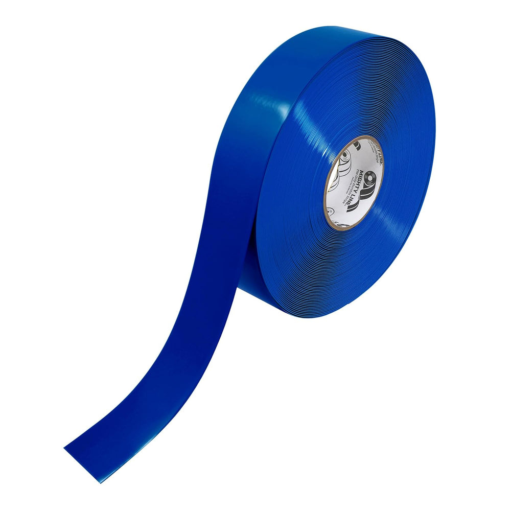 Mighty Line Solid Floor Marking Tape, 2 inch, 100' Roll, Blue