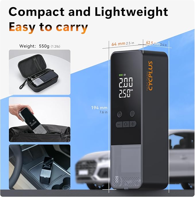 CYCPLUS Tire Inflator Portable Air Compressor