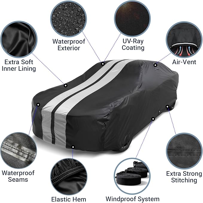 iCarCover Custom Car Cover for Chevy Styleline Special Waterproof All Weather