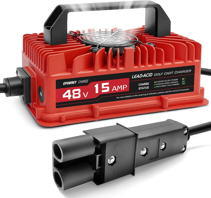 15 Amp 48 Volt Golf Cart Battery Charger