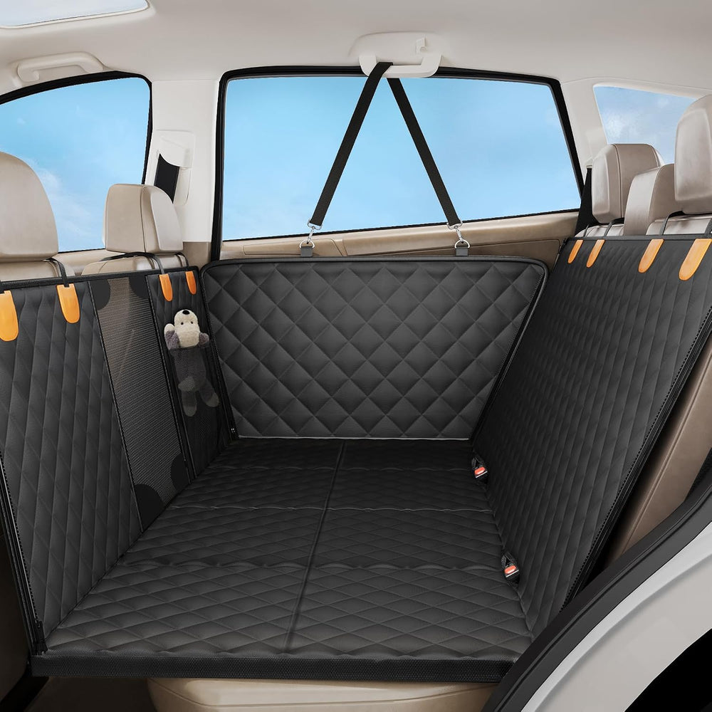 Dog Car Seat Cover for Back Seat, Hard Bottom Back Seat Extender