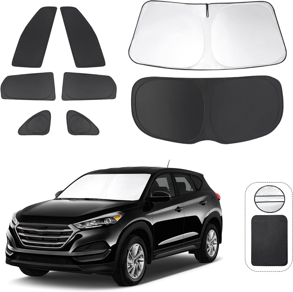 TINGLU Window Shades for Hyundai Tucson 2016-2021 Accessories Car Side Full (...