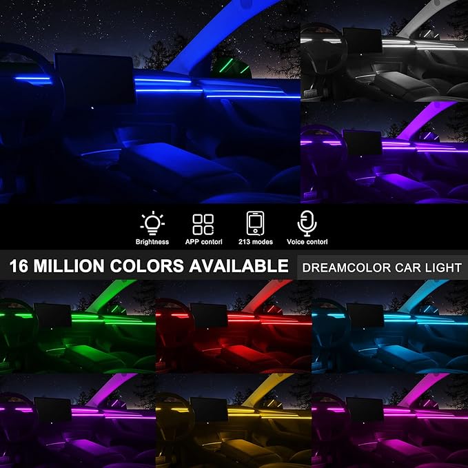 Acrylic Interior Car LED Strip Light