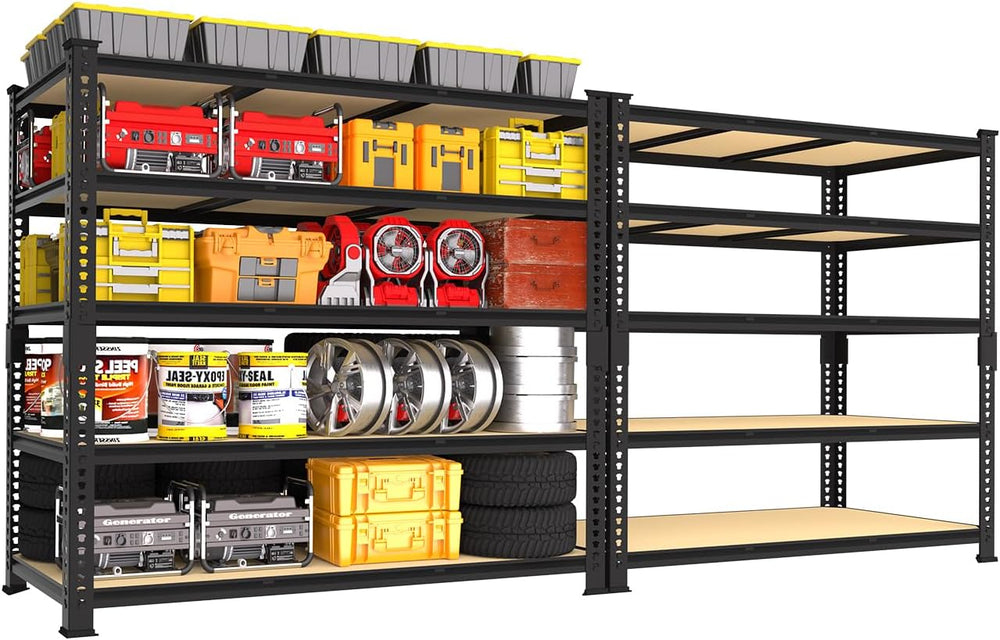 PrimeZone Heavy Duty Garage Storage Shelves (2PCS)