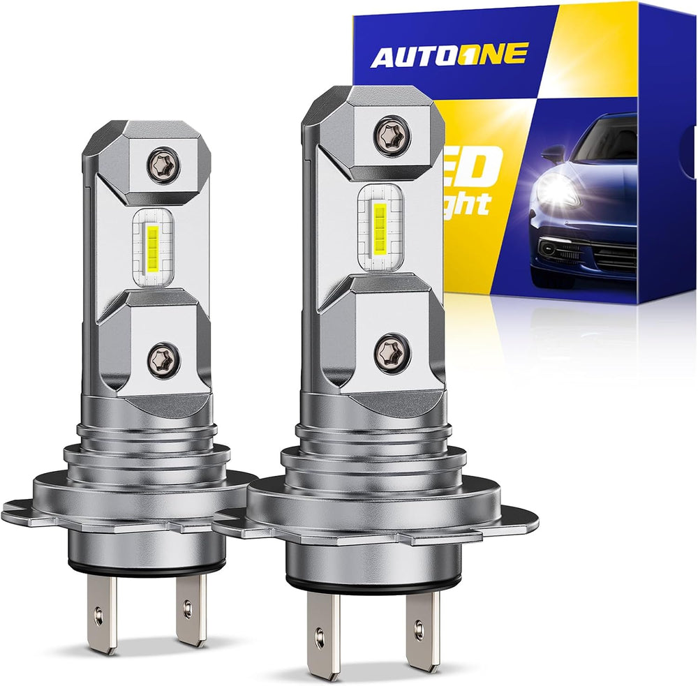 AUTOONE H7 LED Light Bulbs, 44,000LM 800% Super Brightness 6500K White, No Ad...