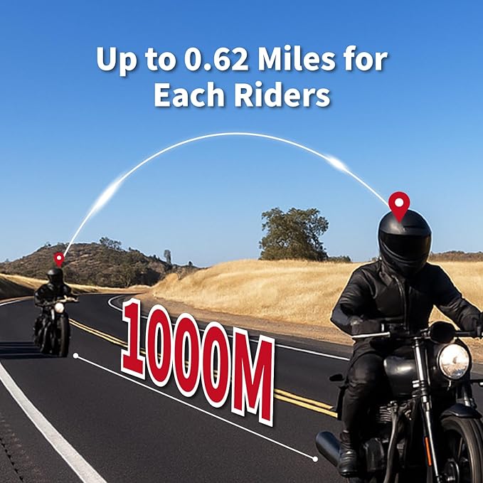 Salut Motorcycle Bluetooth Intercom Headset