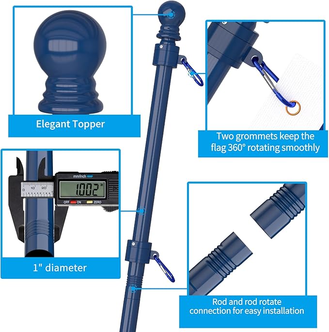 ZMTECH Flag Pole (2 Packs)
