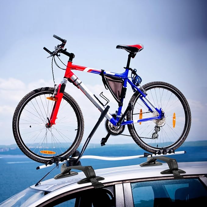 43inch Universal Car Roof Rack, Aluminum Car Roof Rack Cross Bars, Anti-Theft