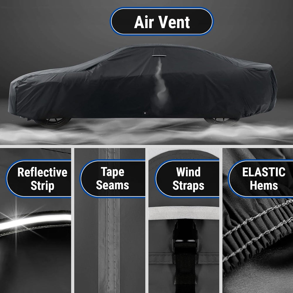 iCarCover Car Cover Waterproof All Weather for 1968-1979 Chevy Nova