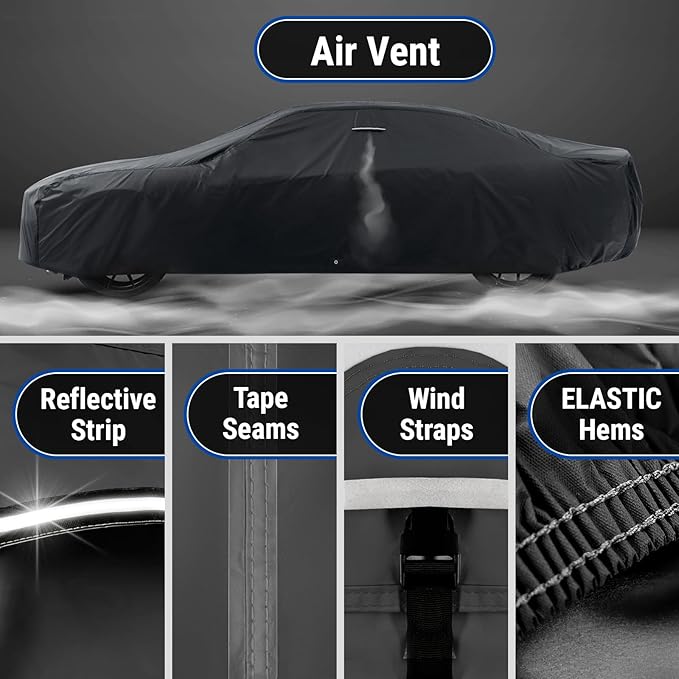 iCarCover Custom Car Cover for Pontiac Parisienne Wagon Waterproof All-Weather