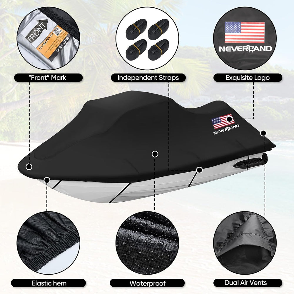 Jet Ski Cover - Jetski Covers Compatible with Yamaha Seadoo, Jet Ski Covers 2...