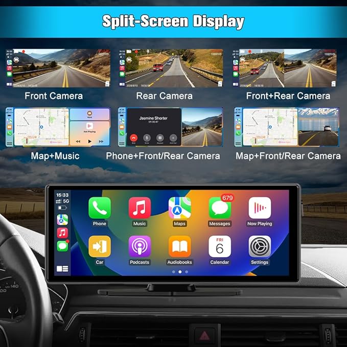 10.26" Portable Apple Carplay Screen