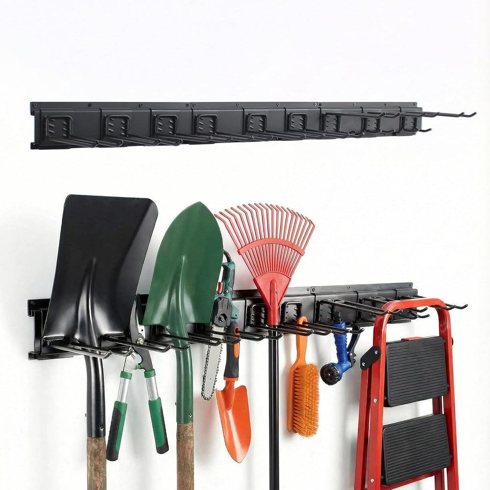 MBQQ Garage Tool Organizer Wall Mounted, 24 Inches Adjustable Garden Tool Org...