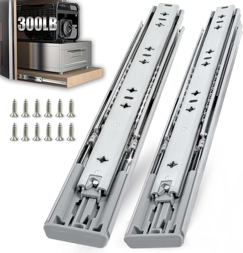 3/4" Thick 300Lbs Soft Close Heavy Duty Drawer Slides 1 Pair 16 18 20 22...