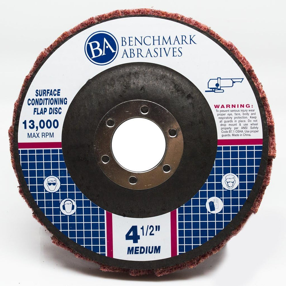 Benchmark Abrasives 4-1/2" x 7/8" Surface Conditioning Type 27 Flap...