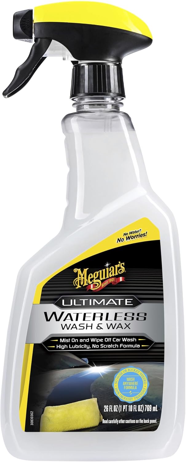 Meguiar's G3626 Ultimate Waterless Wash & Wax - 26 Oz Spray Bottle, 6...