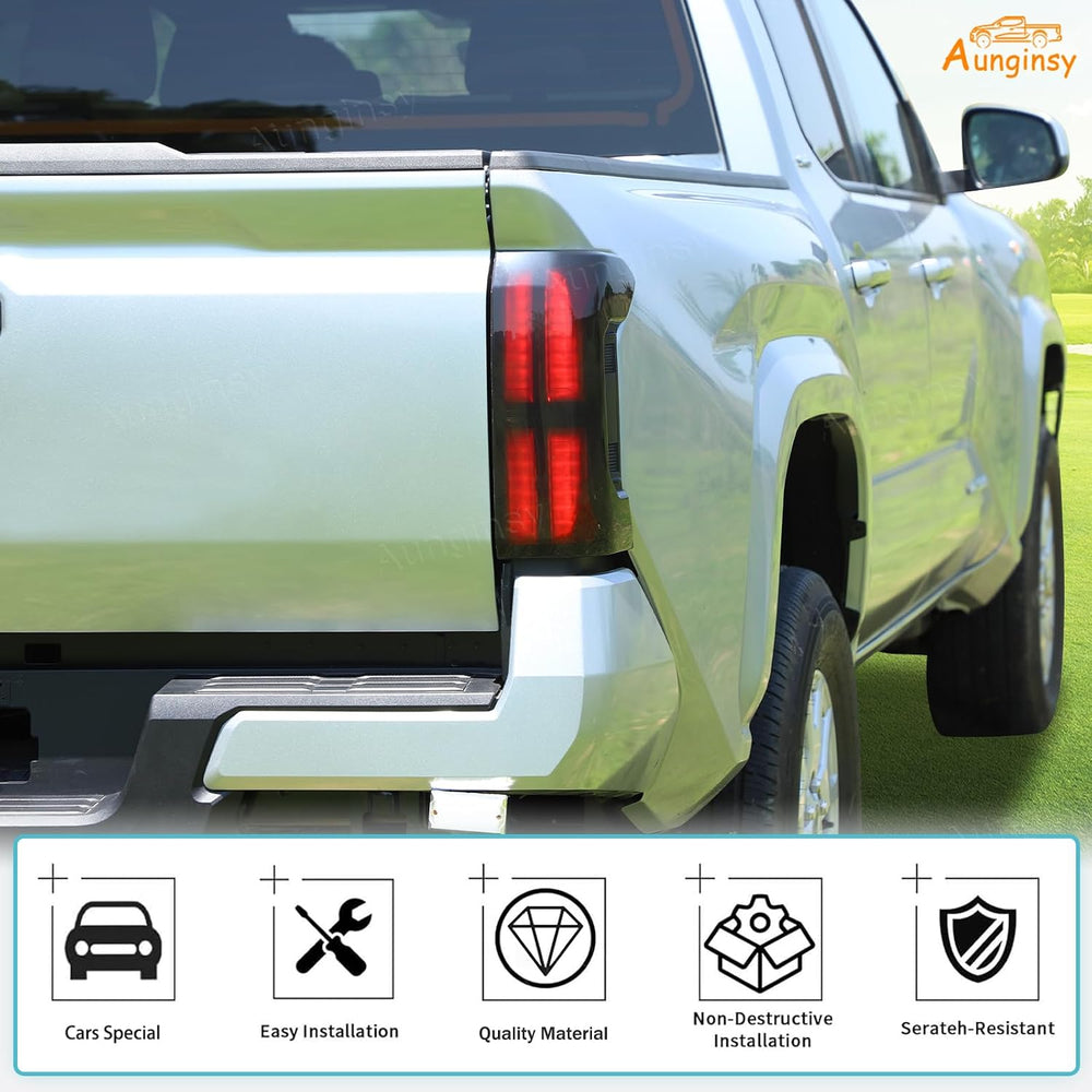 Aunginsy Tail Light Lamp Cover Compatible with Toyota Tacoma 2024-2026, Rear ...