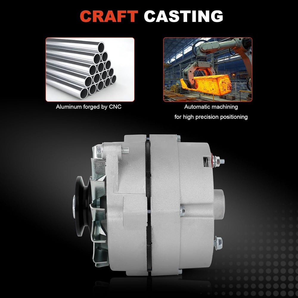 Alternator Compatible with Chevy with Buick for 1 One Wire Self Exciting
