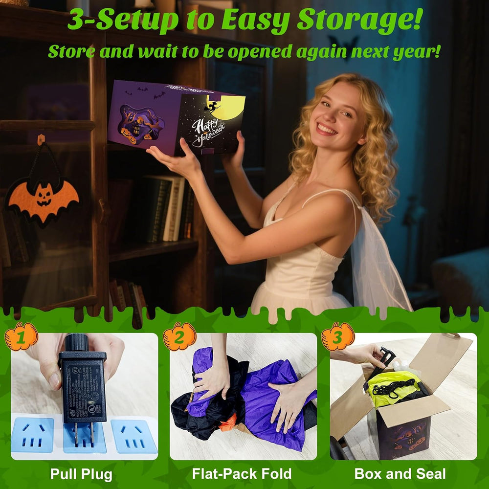 Danxilu 8FT Tall Halloween Inflatable Hand Archway Outdoor Decoration