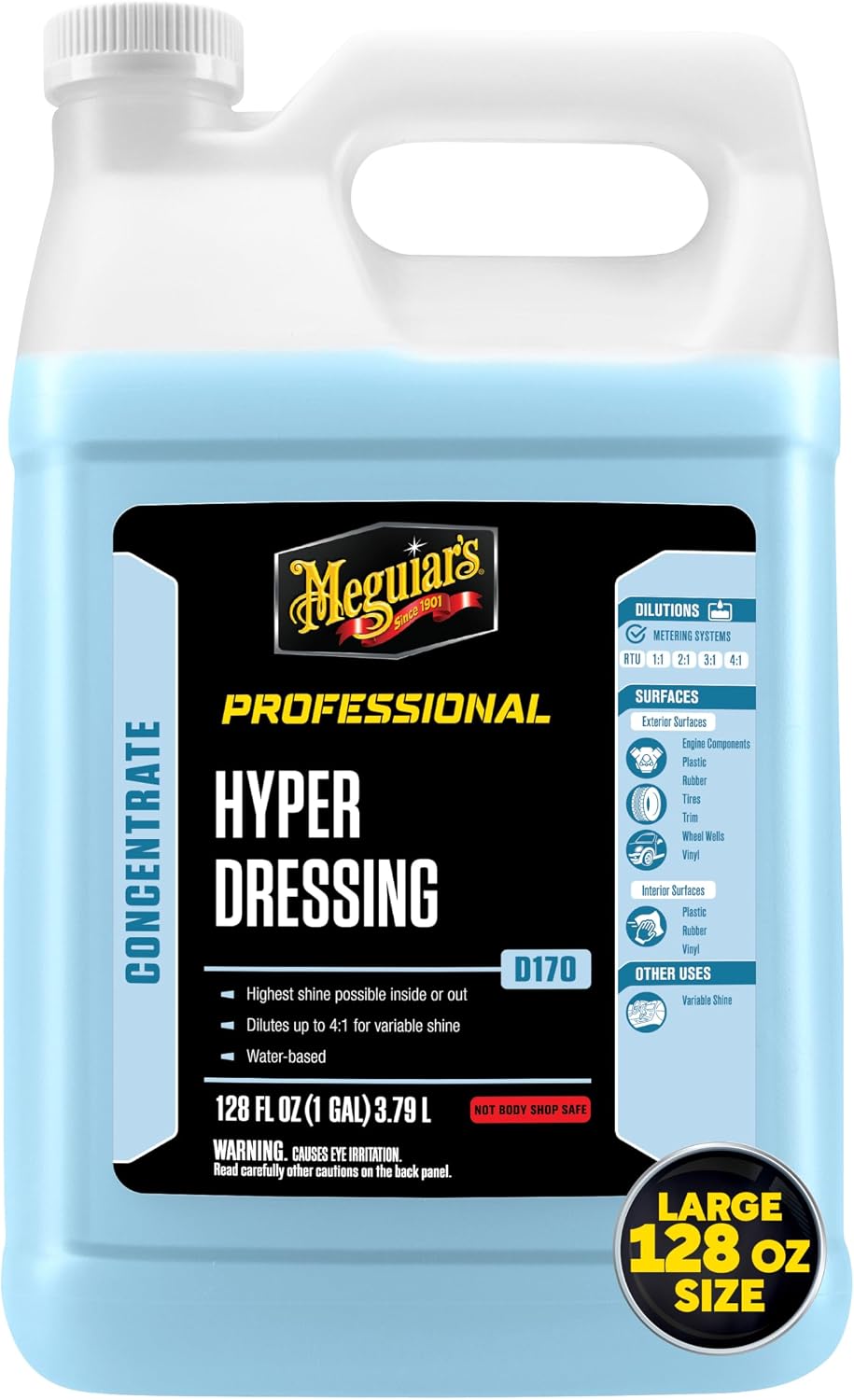 Meguiar's D17001 Hyper Dressing -1 Gallon â€“ Give Your Carâ€™s Trim Piec...