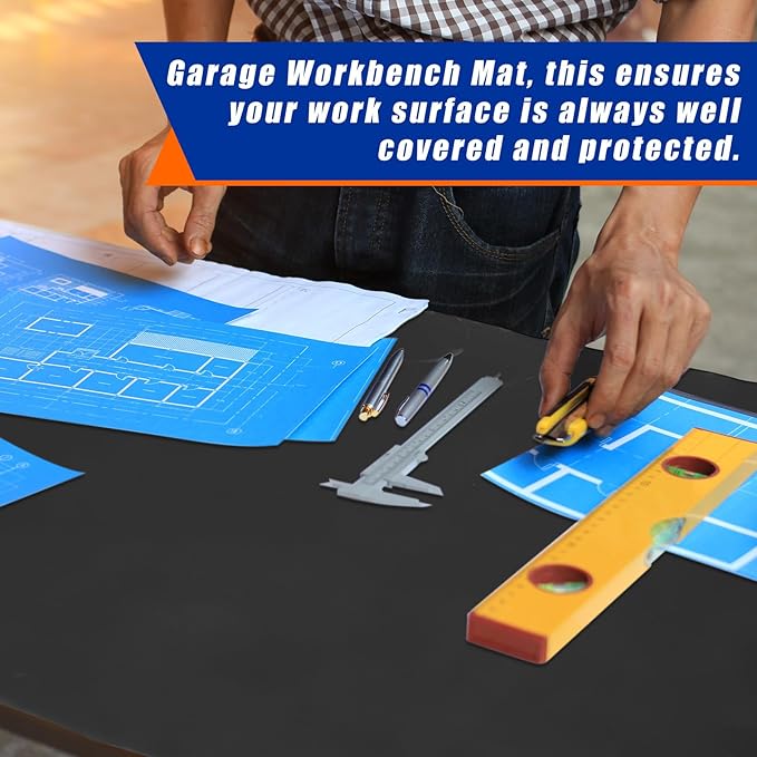 Vesici 1 Roll 23.5 x 200 Inch Work Bench Mat Self Adhesive Resistant PU Floor