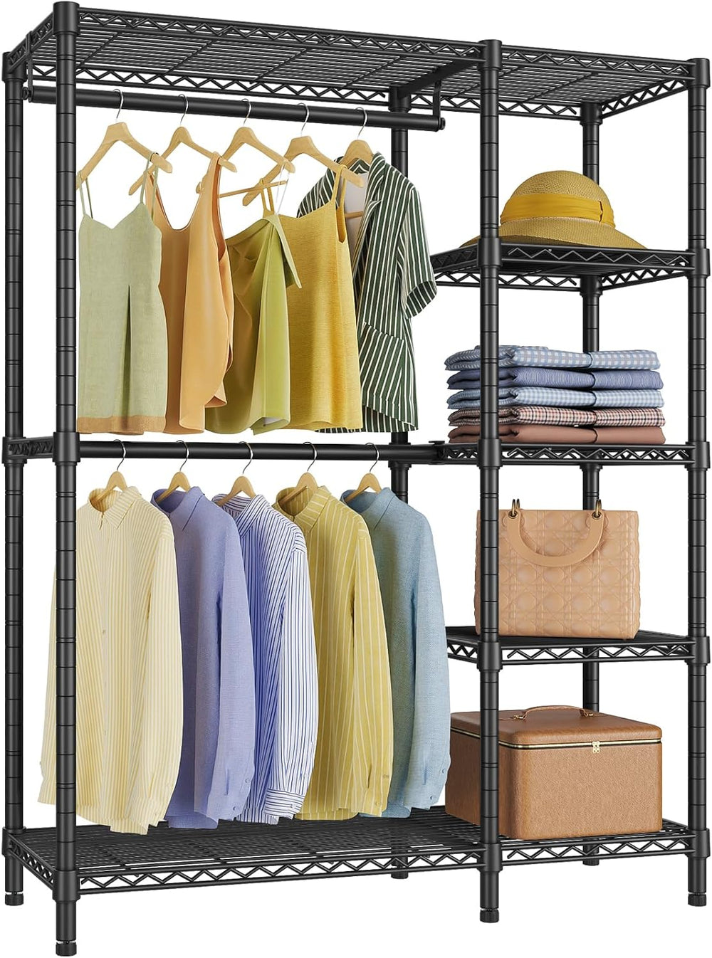 VIPEK V7 Clothes Rack with Shelves Heavy duty Closet for Hanging Clothes