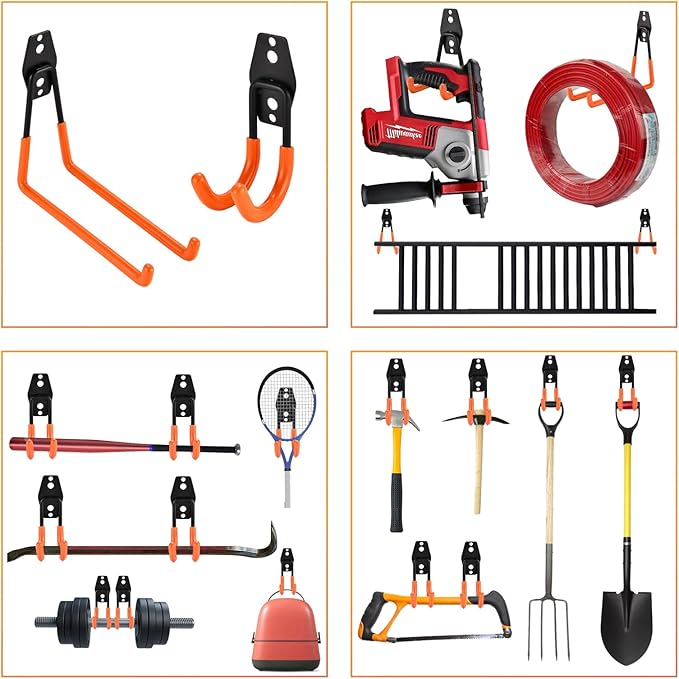 30 Pack Heavy Duty Steel Storage Hooks