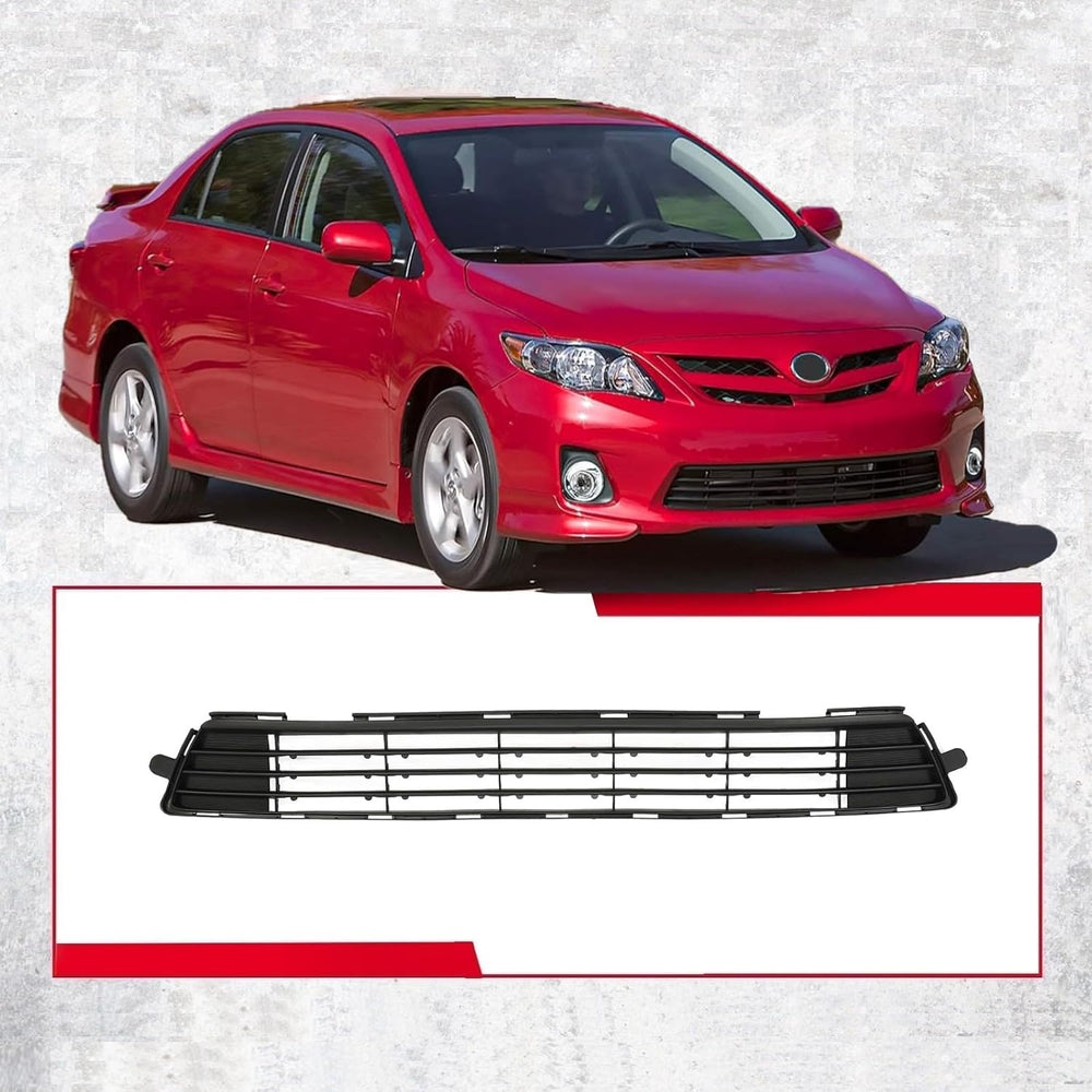 Front Bumper Lower Grille Compatible With Toyota 2011 2012 2013 Corolla Sedan...