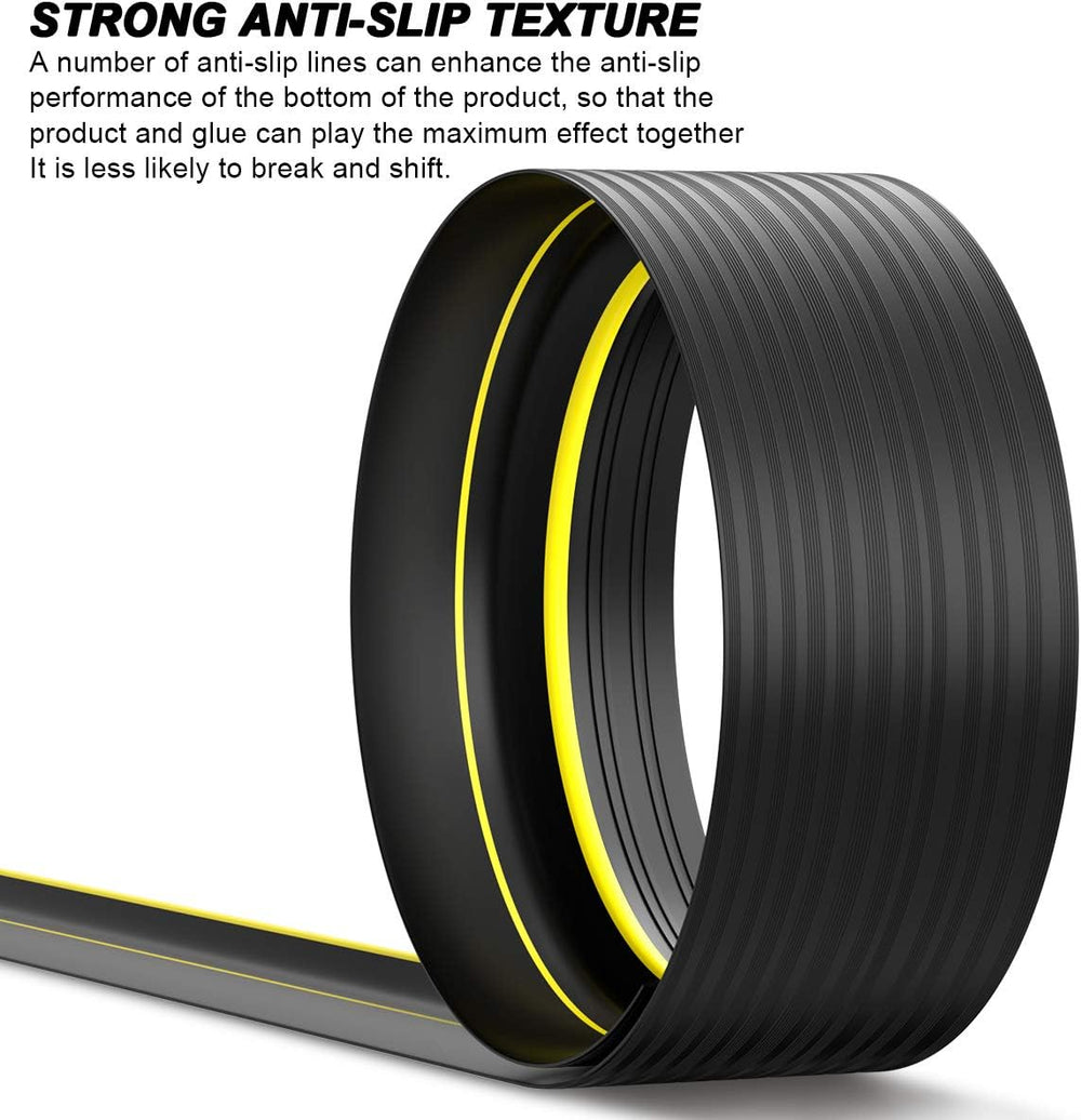 Jin&Bao Universal Garage Door Threshold Seal 10FT Rubber Strip & 1 Ad...