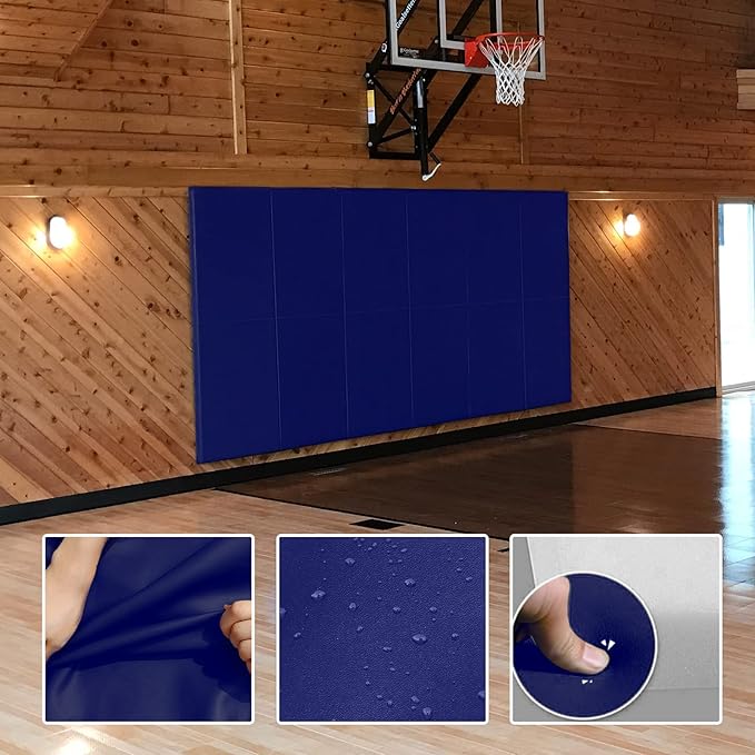 PROGOAL 2"/4" Thick Foam Protection Wall Pad，Gym Basketball-Court