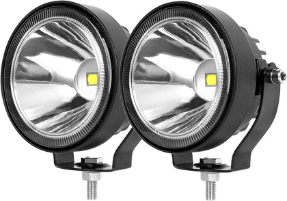 4 Inch Round Led Pod Lights, 60W Led Off Road Driving Fog Lights, Spot