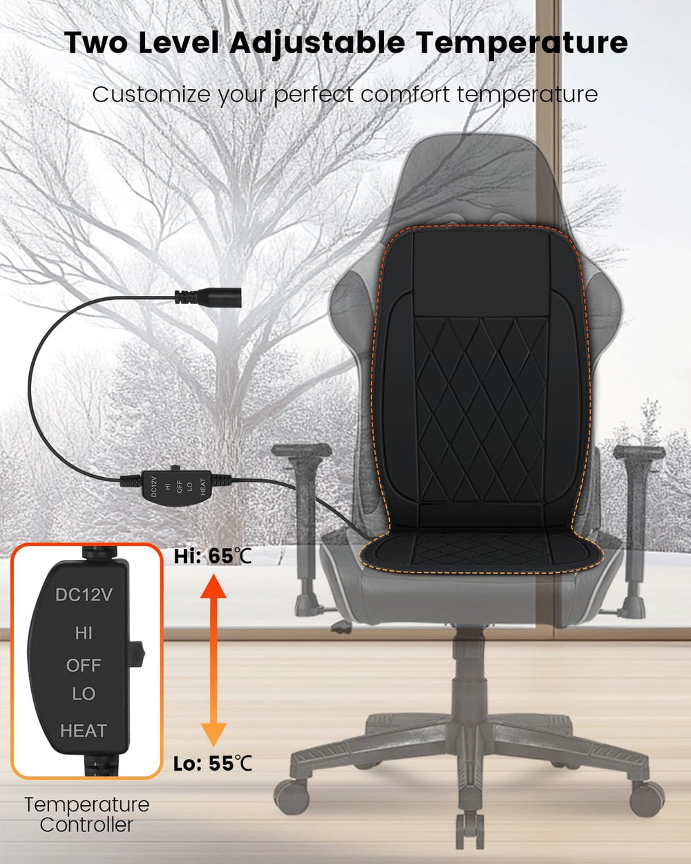 Car Seat Cushions - Foldable Portable Car Seat Cover