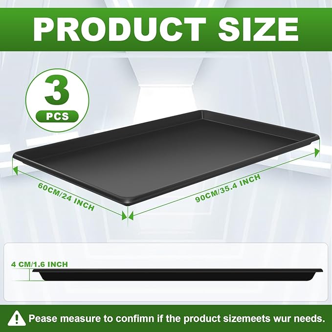 3 Pcs Extra Large Oil Drip Pan for Under Car