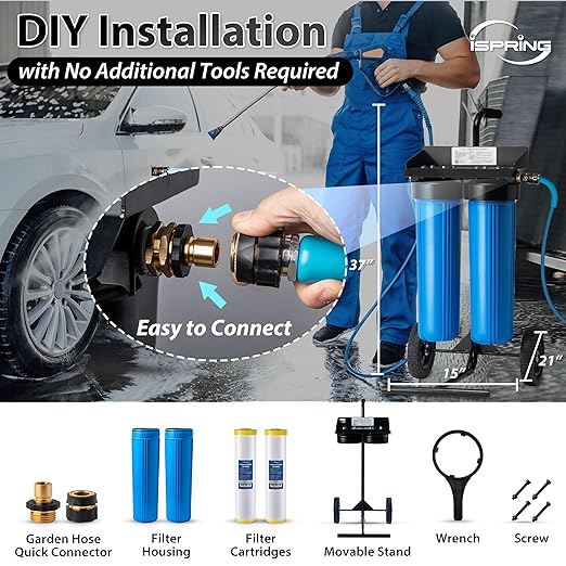 iSpring Spotless Car Wash System, Deionized Water System