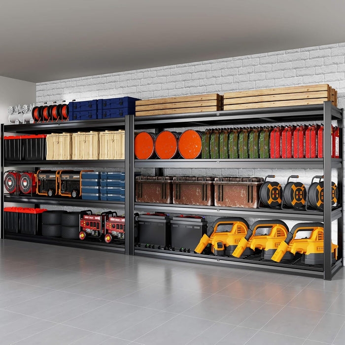 72" W Storage Shelves Heavy Duty Garage Shelving 30" D Metal Shelving Unit (2 Pack)