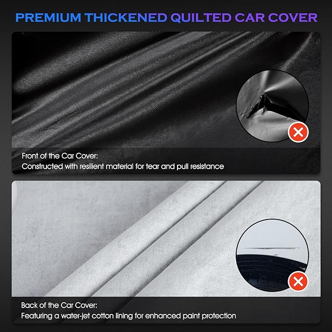 Car Cover Custom Fit for Dodge Challenger 2008-2023, 6 Layers Truck Cover