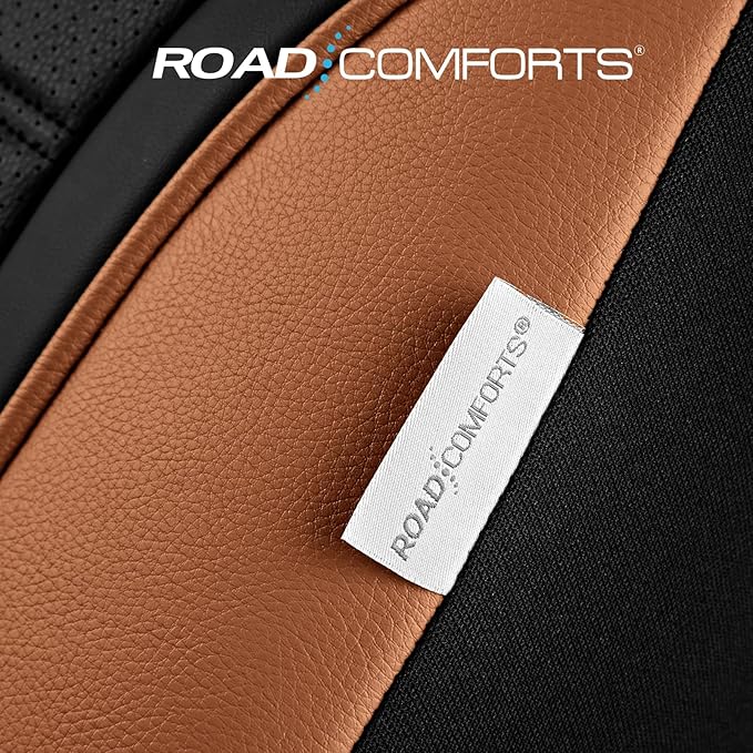 Road Comforts Leather Seat Covers, Breathable Car Seat Covers Full Set