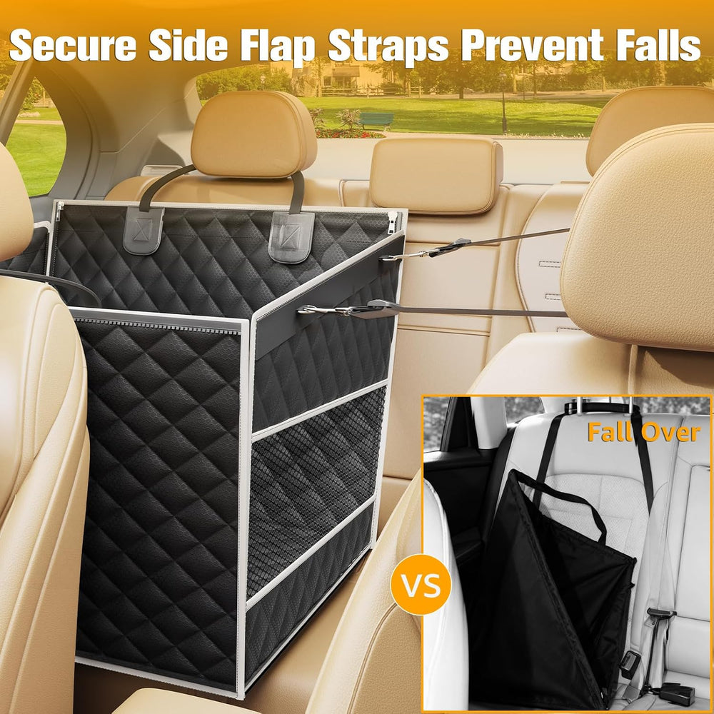 PETICON Large Dog Car Seat, Back Seat Extender for Pets with Hard Bottom
