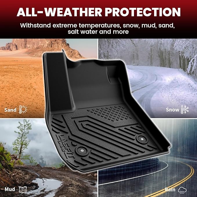 LASFIT Floor Mats & Cargo Mat for Buick Envision 2021-2026, TPE All Weather