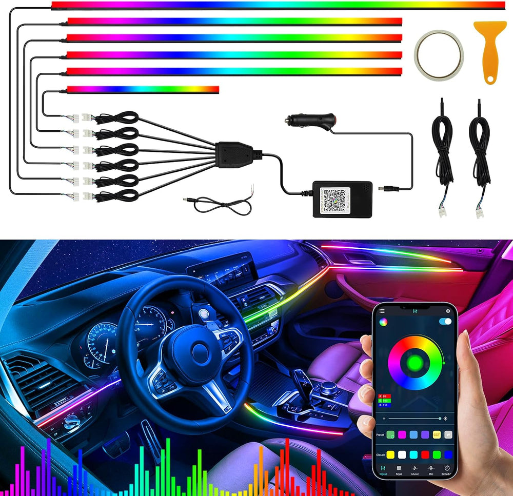 Interior Car LED Strip Lights, Acrylic LED Lights