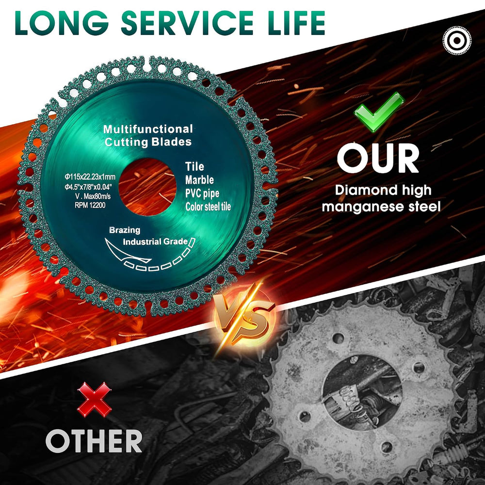 ‎10 Pack 4.5 Inch Indestructible Disc for Grinder, Indestructible Disc 2.0 fo...