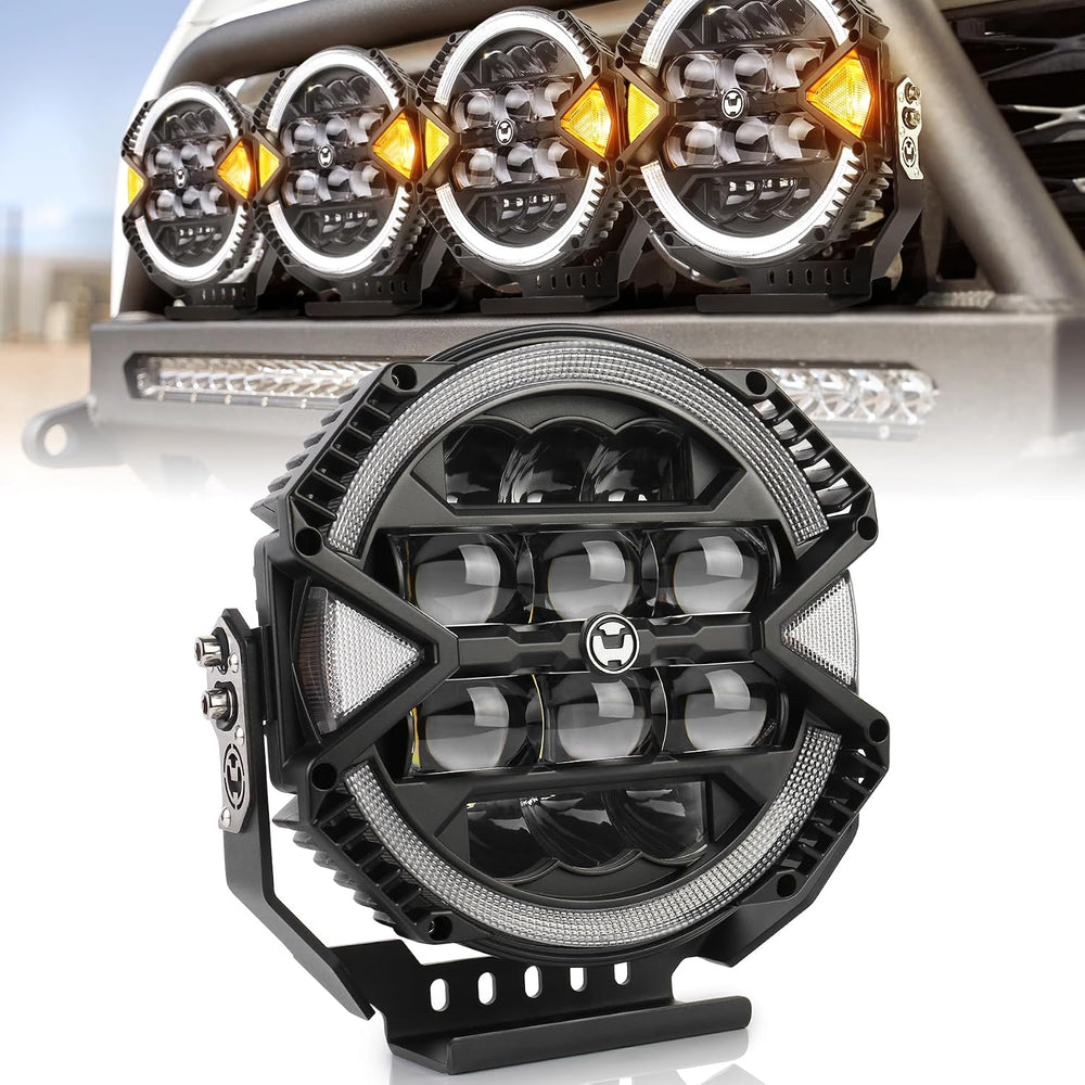 9 Inch LED Off Road Light 148W 13000LM, High/Low Brightness, 1 PCS