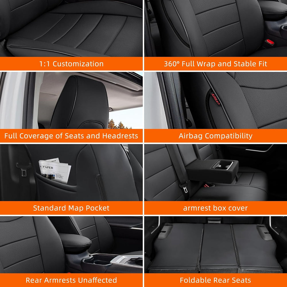 Ranaya Custom 1:1 Fit CRV Seat Covers for Honda CRV 2023-2027 Hybrid & Gas