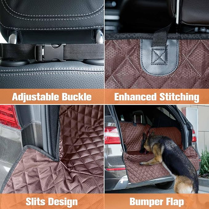 PETICON SUV Cargo Liner for Dogs, Waterproof Pet Cargo Cover Dog Seat Mat for