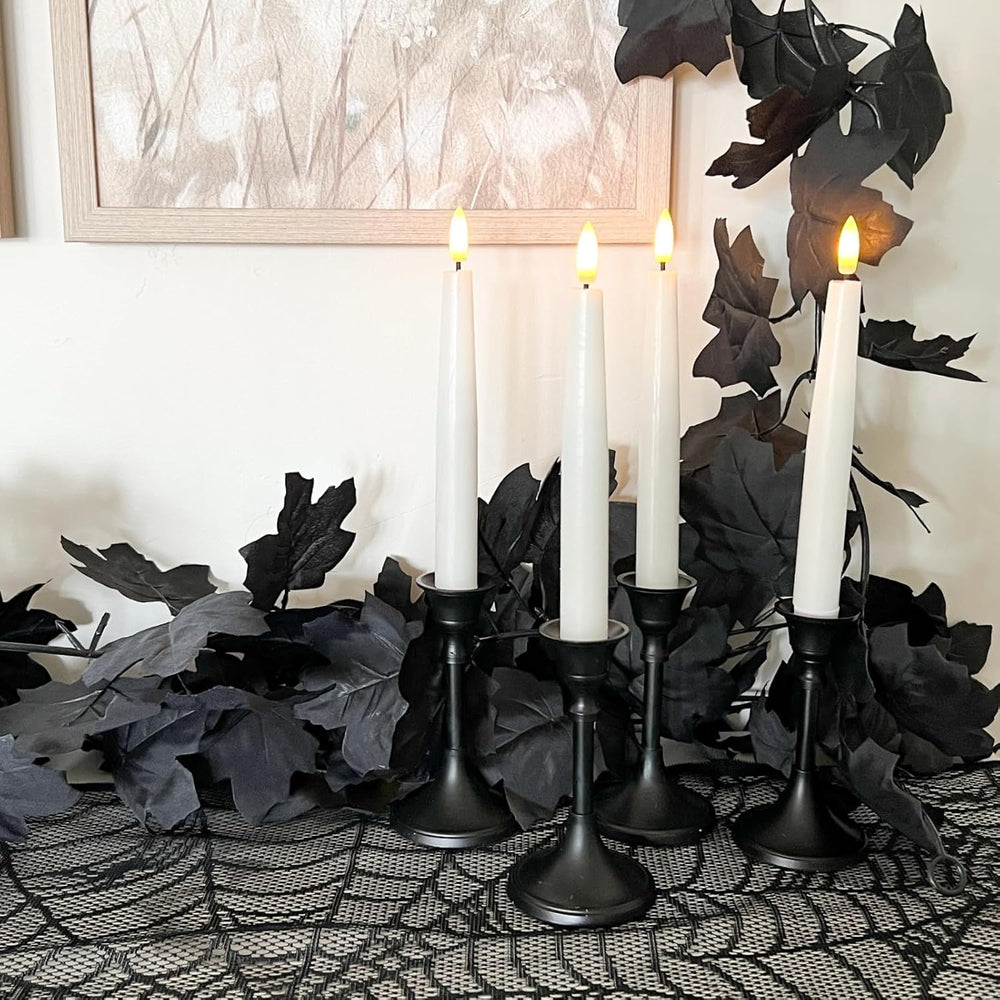 CQURE 7 Pack Black Fall Leaf Garland, Total 41.3Ft Halloween Garland Hanging ...