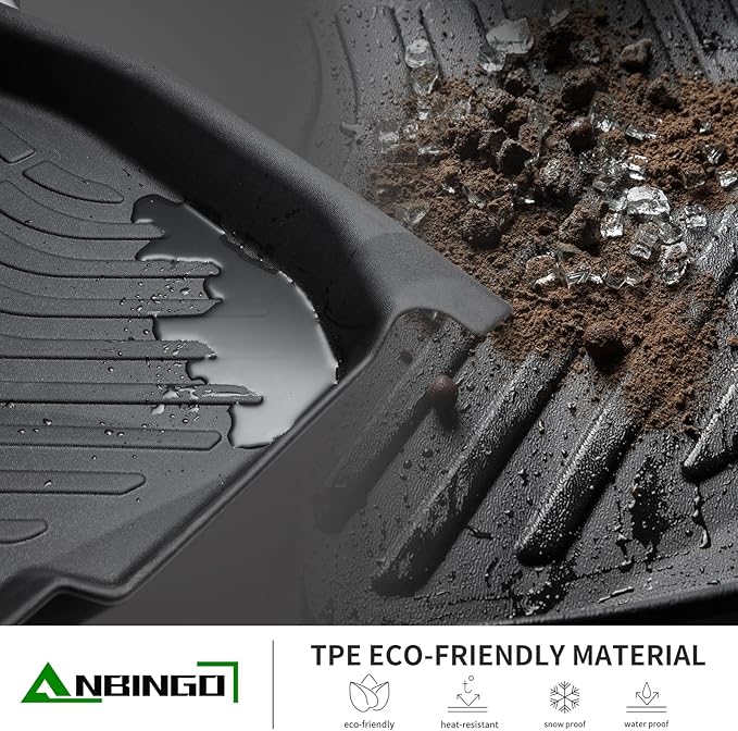 ANBINGO®Floor Mats Fit for Pilot 2009-2015.All Weather Protection TPE