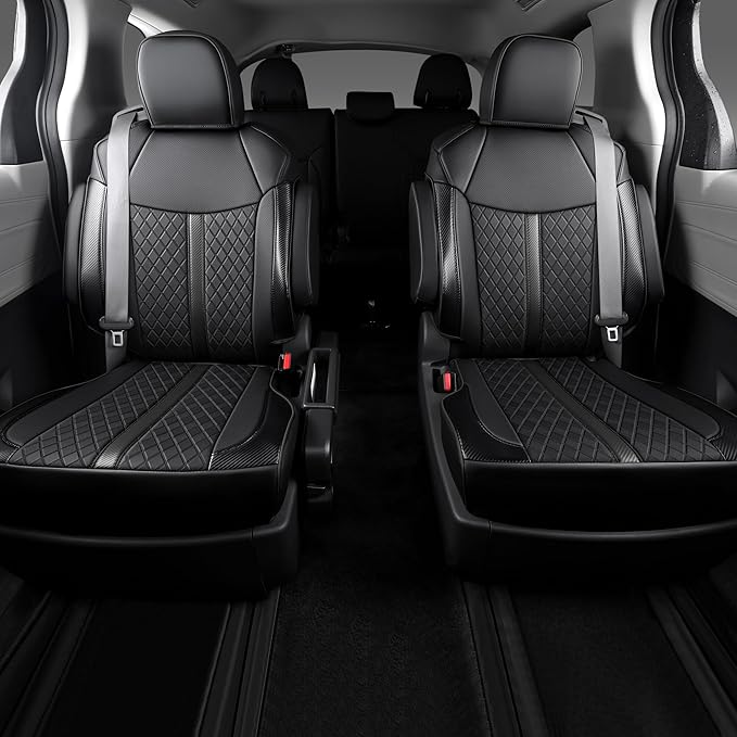 Custom Fit Sienna Seat Covers for Toyota Sienna LE, XLE 2021-2025 3-Row