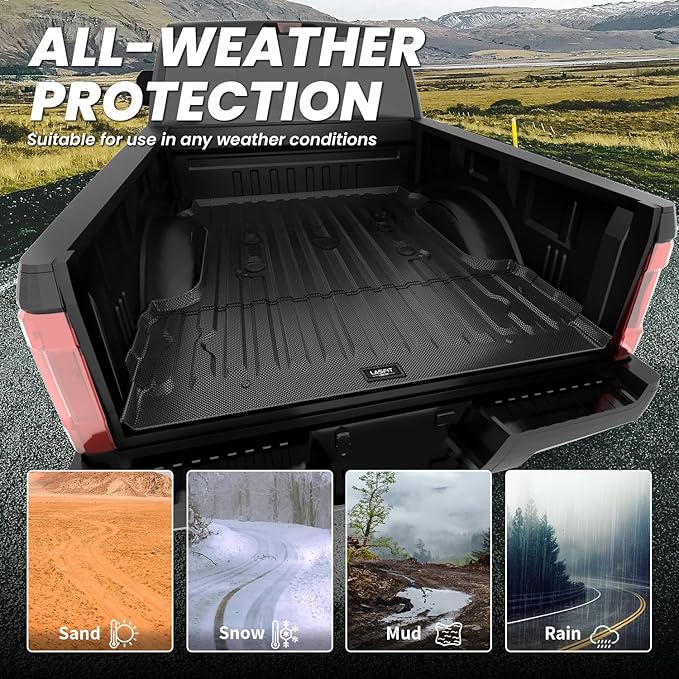 LASFIT Bed Mat 6.75ft for Ford F250 F350 F450 2017-2026 Super Duty 81.9"...